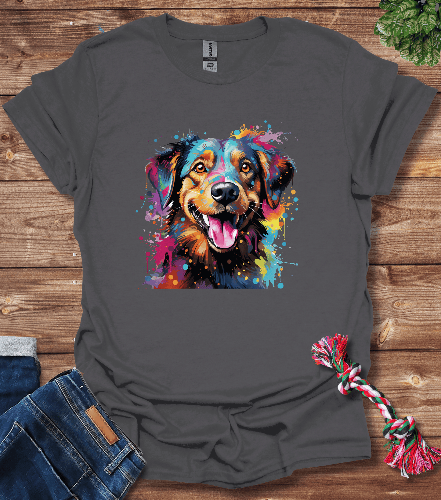 Color Splash Dog - First T-Shirt
