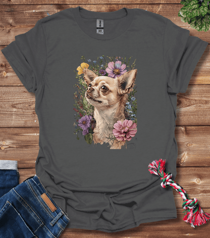 Chihuahua In Flowers T-Shirt