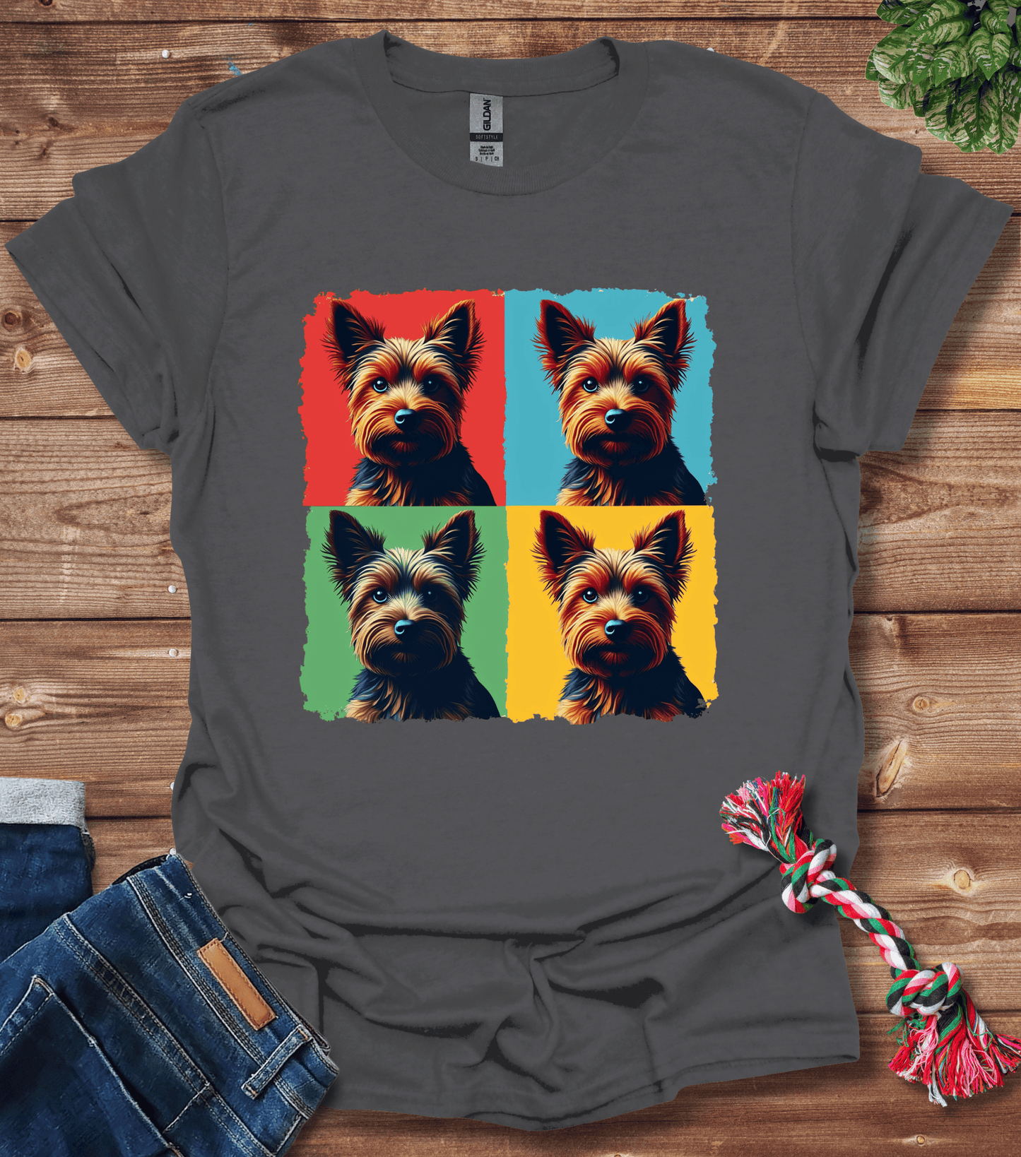 Colorful Yorkie T-Shirt