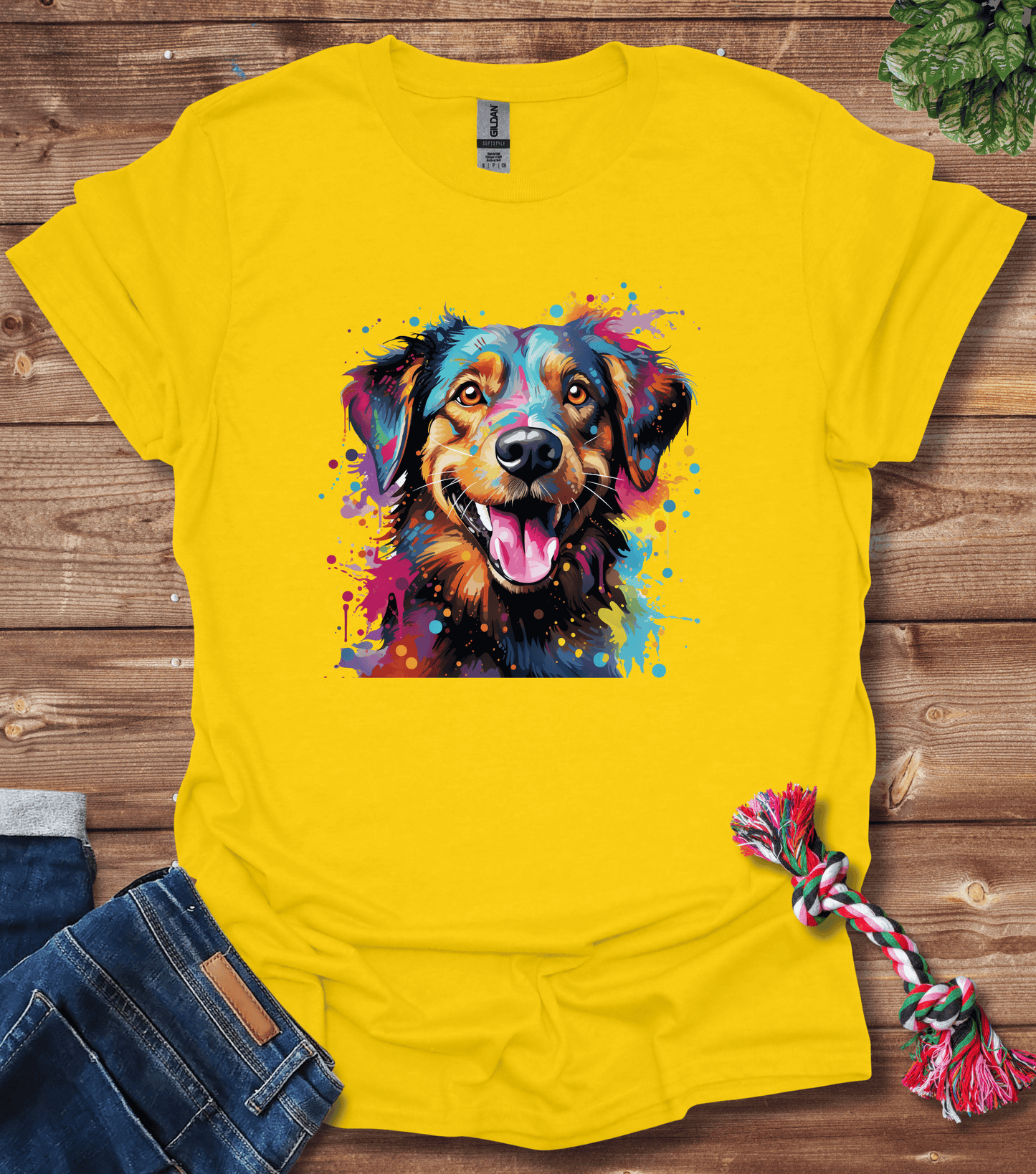 Color Splash Dog - First T-Shirt