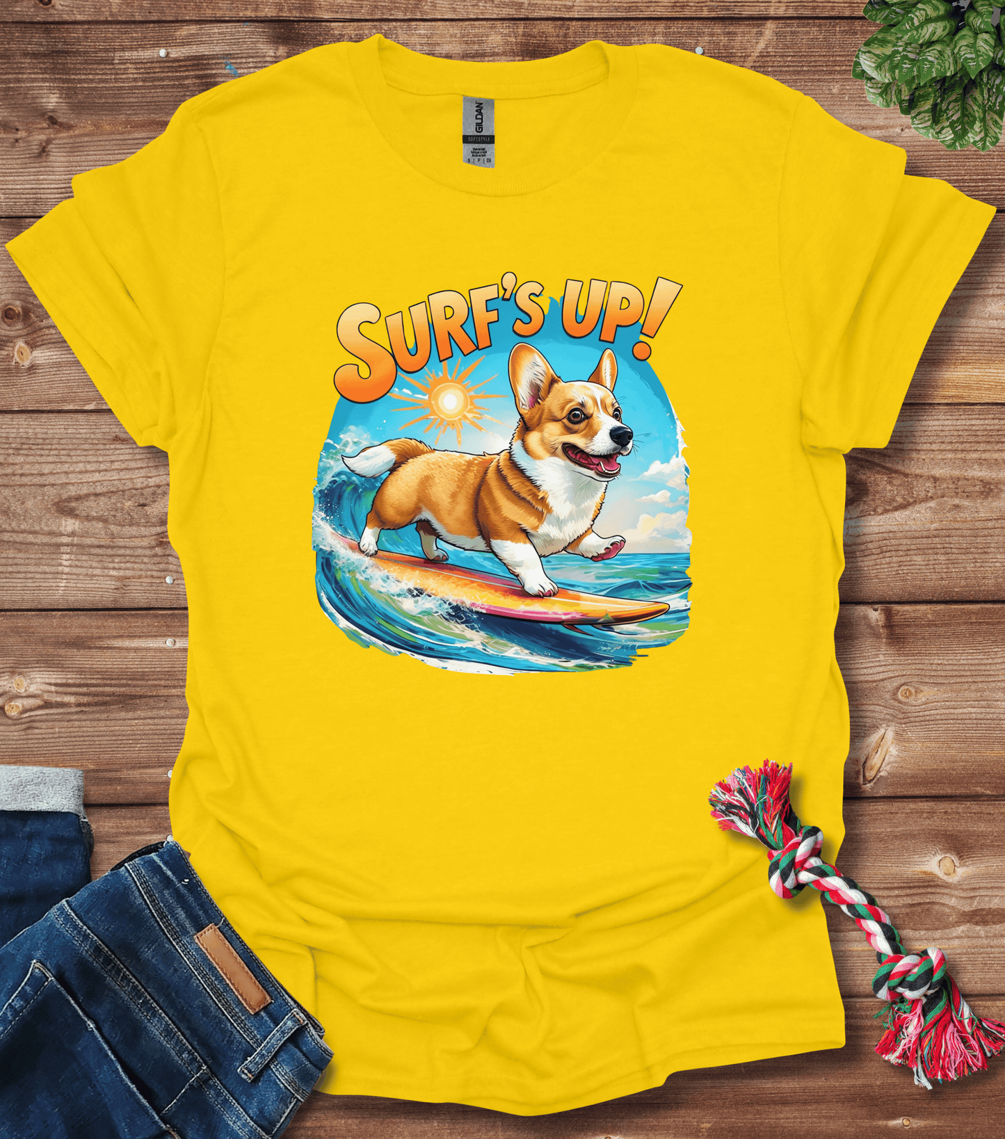 Corgi Surfs Up T-Shirt