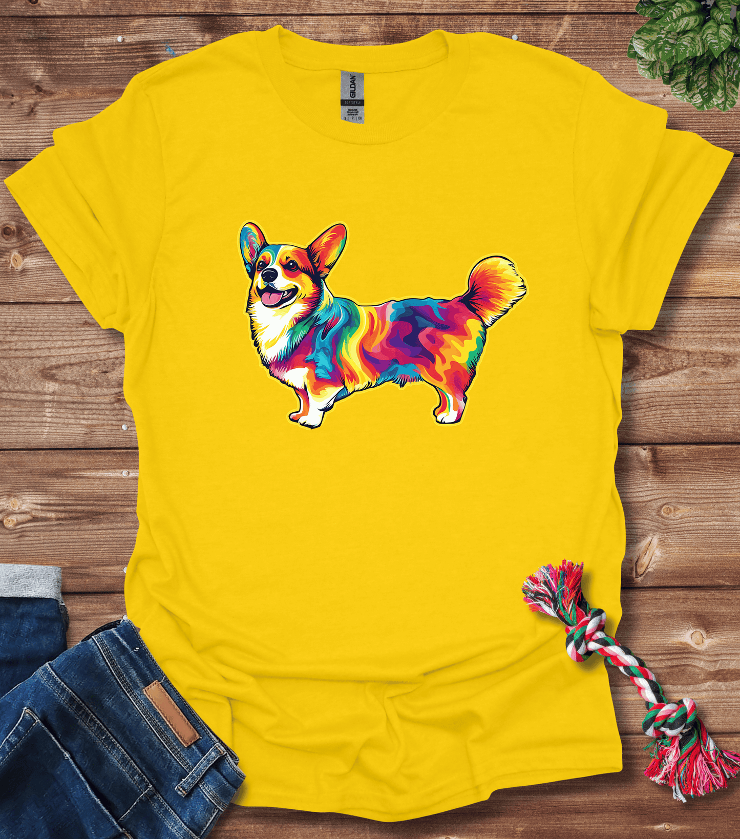Corgi Tie Dye T-Shirt