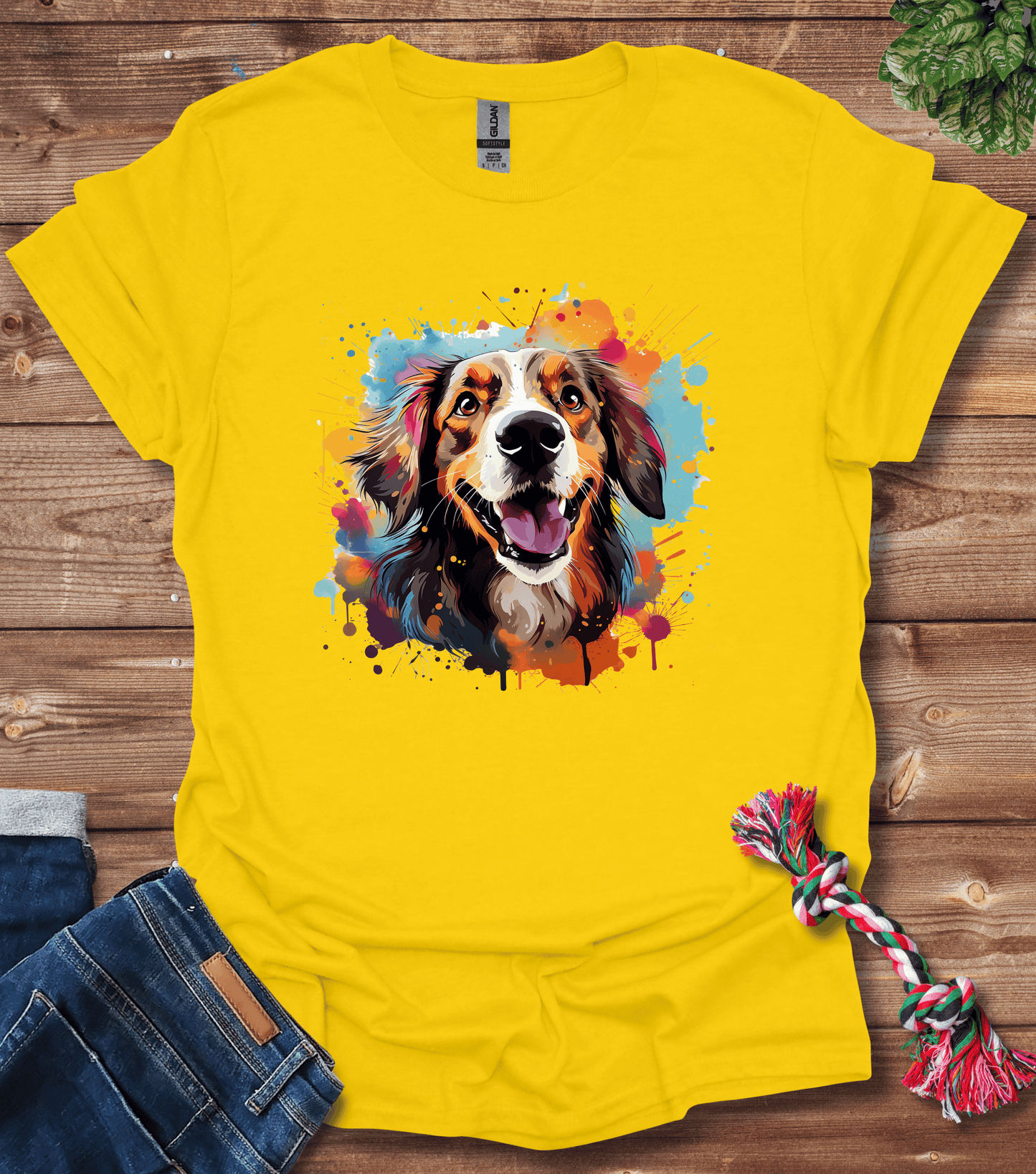 Color Splash Dog -Third T-Shirt