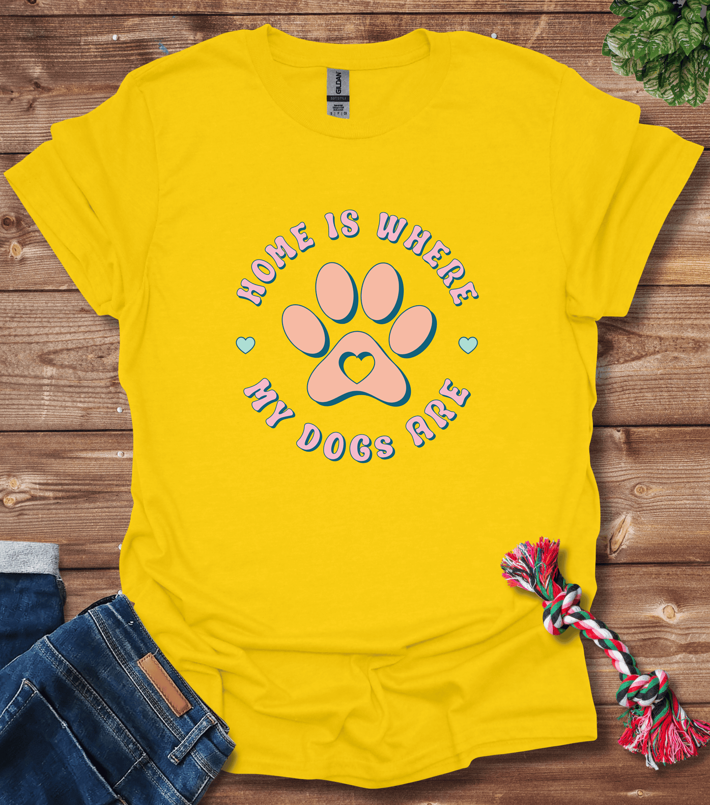 Home Is Where My Dogs Are T-Shirt