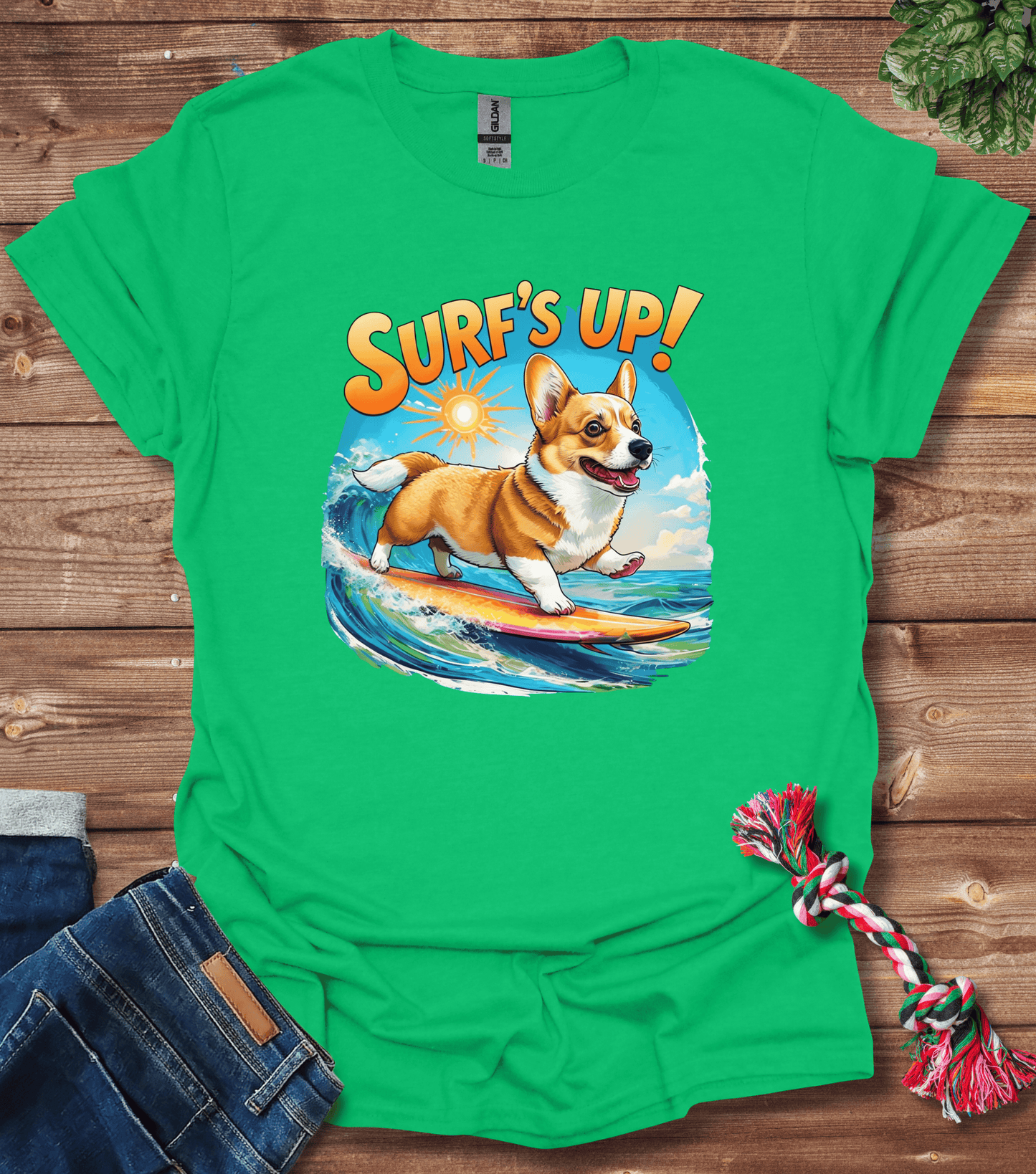 Corgi Surfs Up T-Shirt