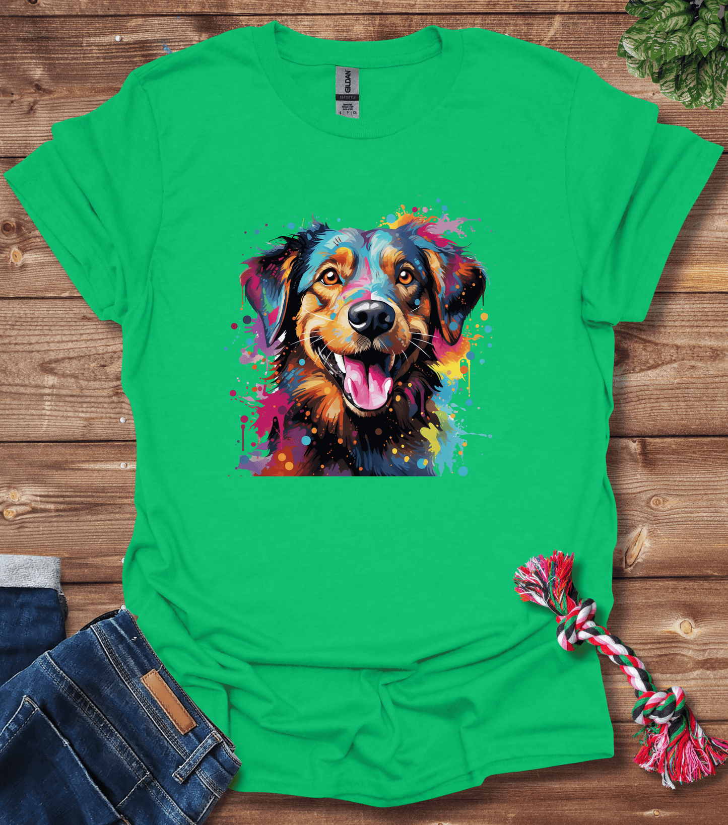 Color Splash Dog - First T-Shirt