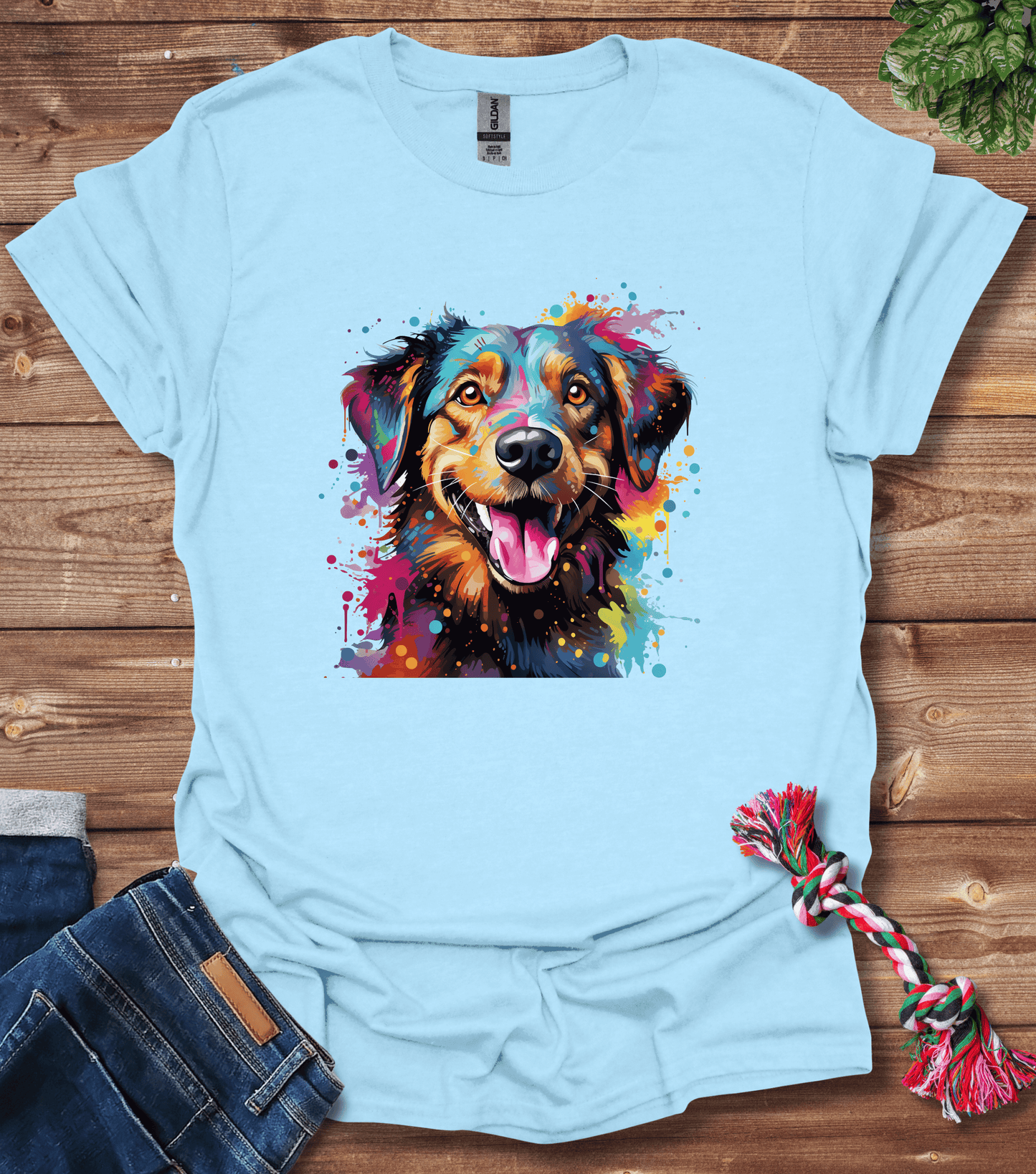 Color Splash Dog - First T-Shirt