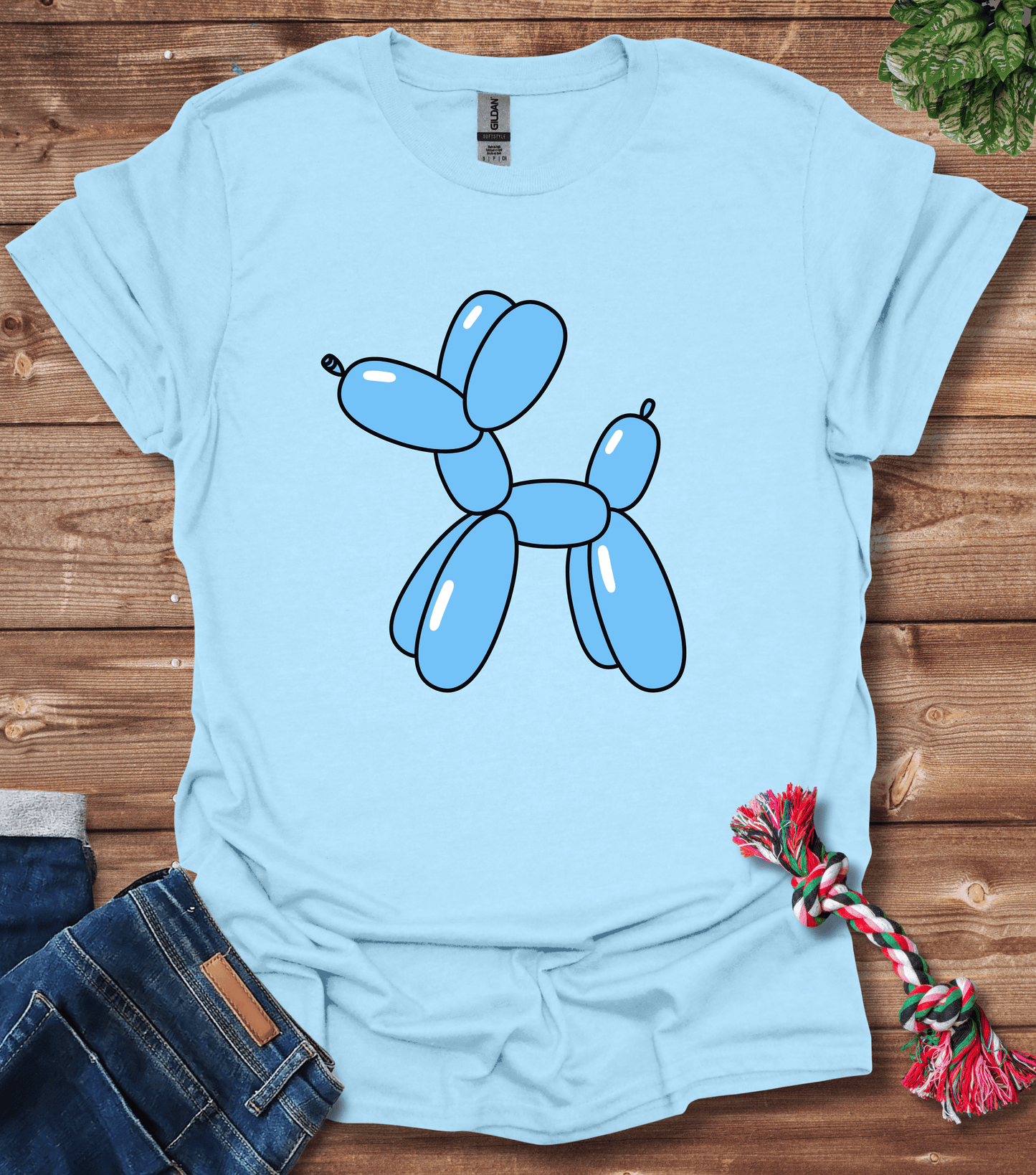 Blue Ballon Dog T-Shirt