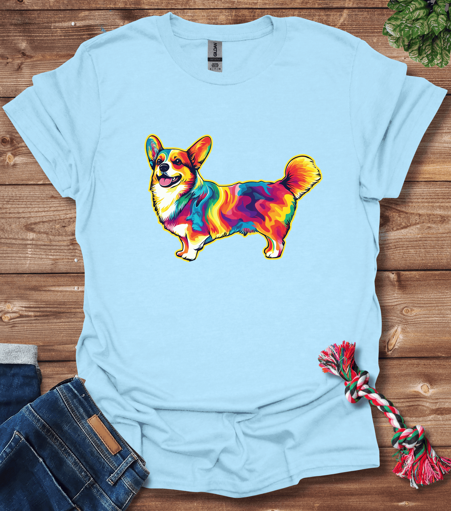 Corgi Tie Dye T-Shirt