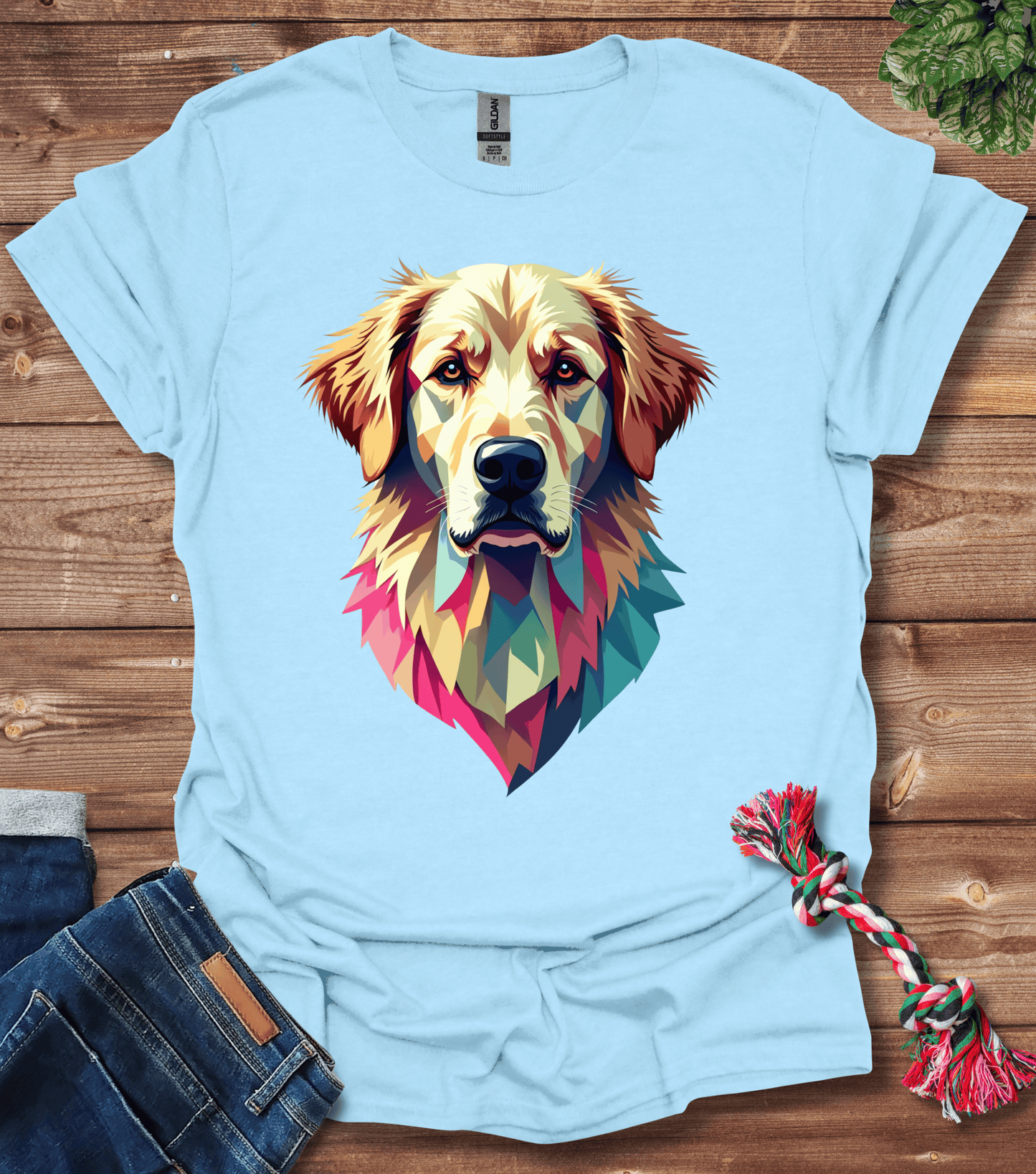 Neon Golden - Golden Retriever T-Shirt