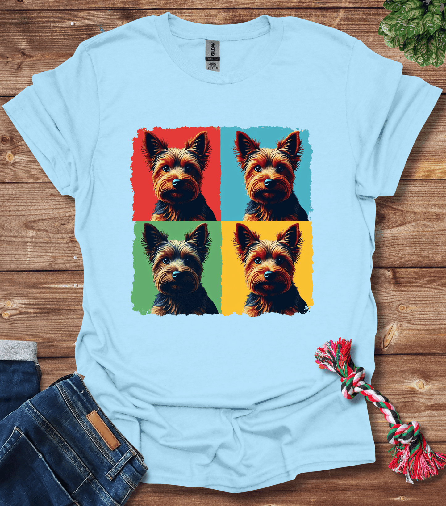 Colorful Yorkie T-Shirt