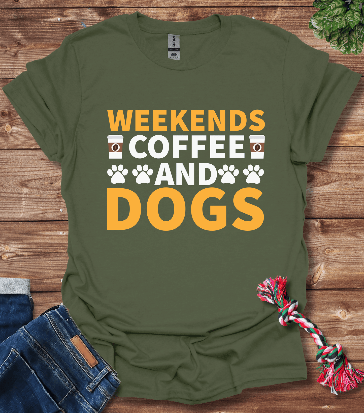 Weekends Coffee And Dogs T-Shirt