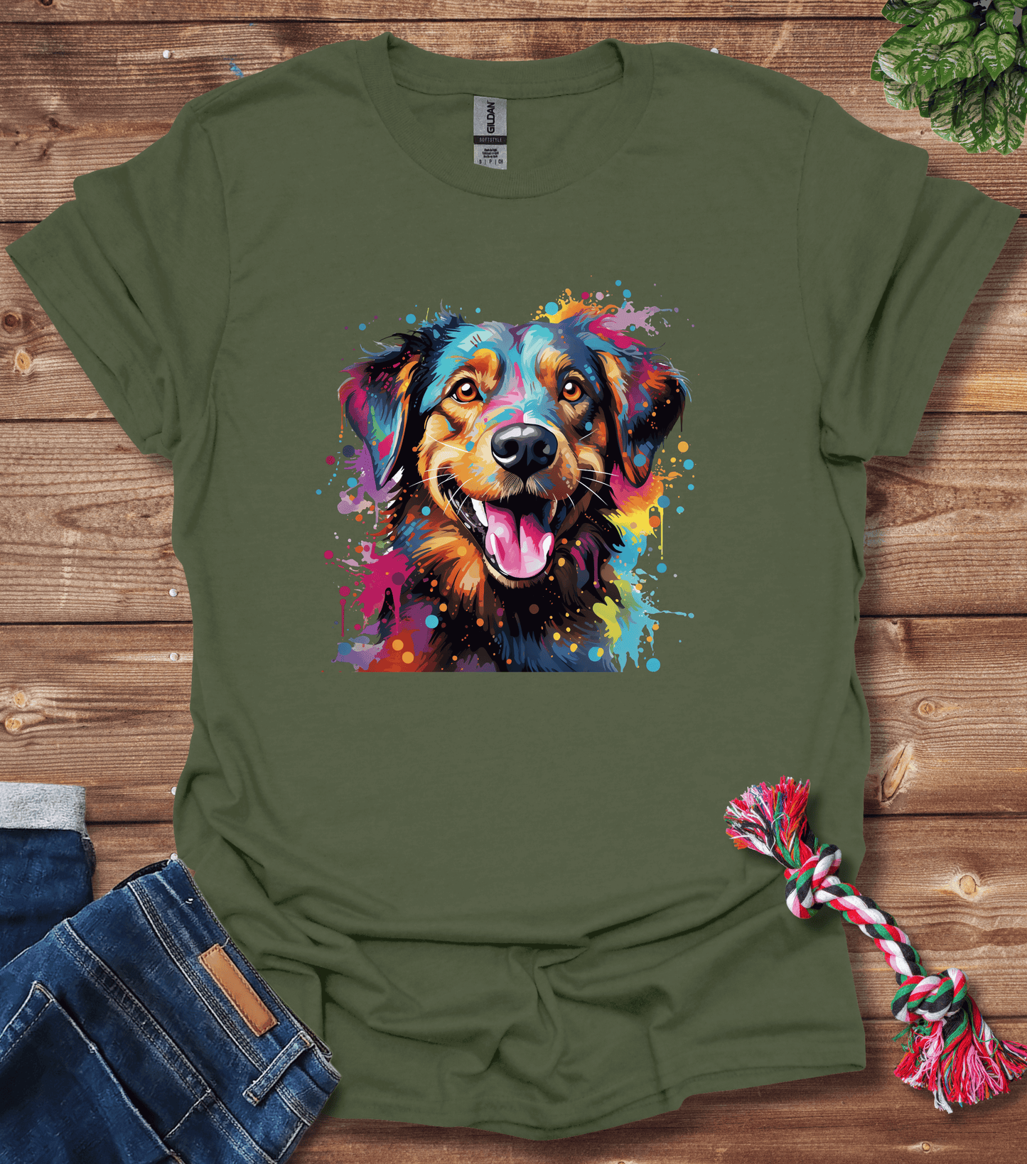 Color Splash Dog - First T-Shirt
