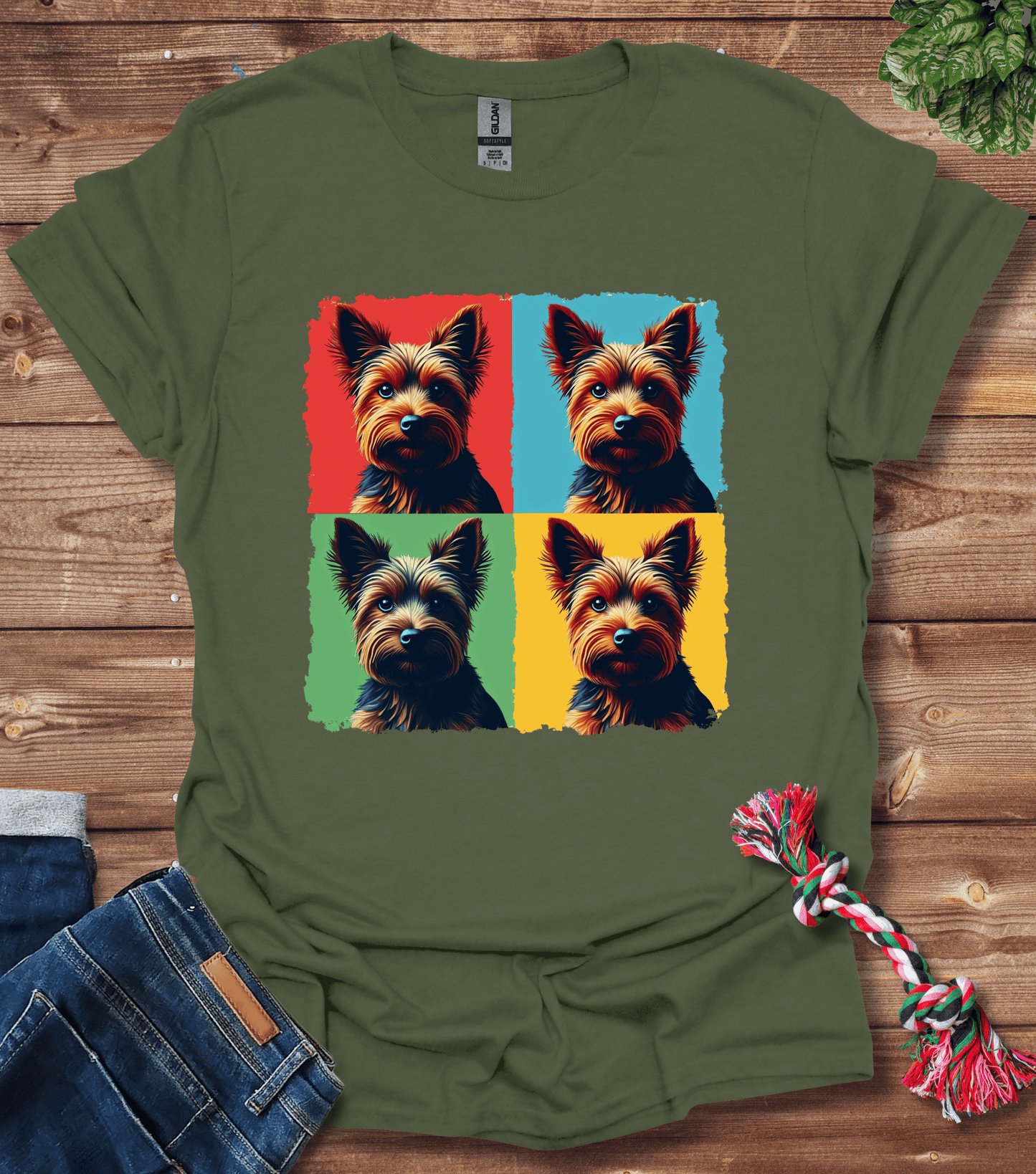 Colorful Yorkie T-Shirt
