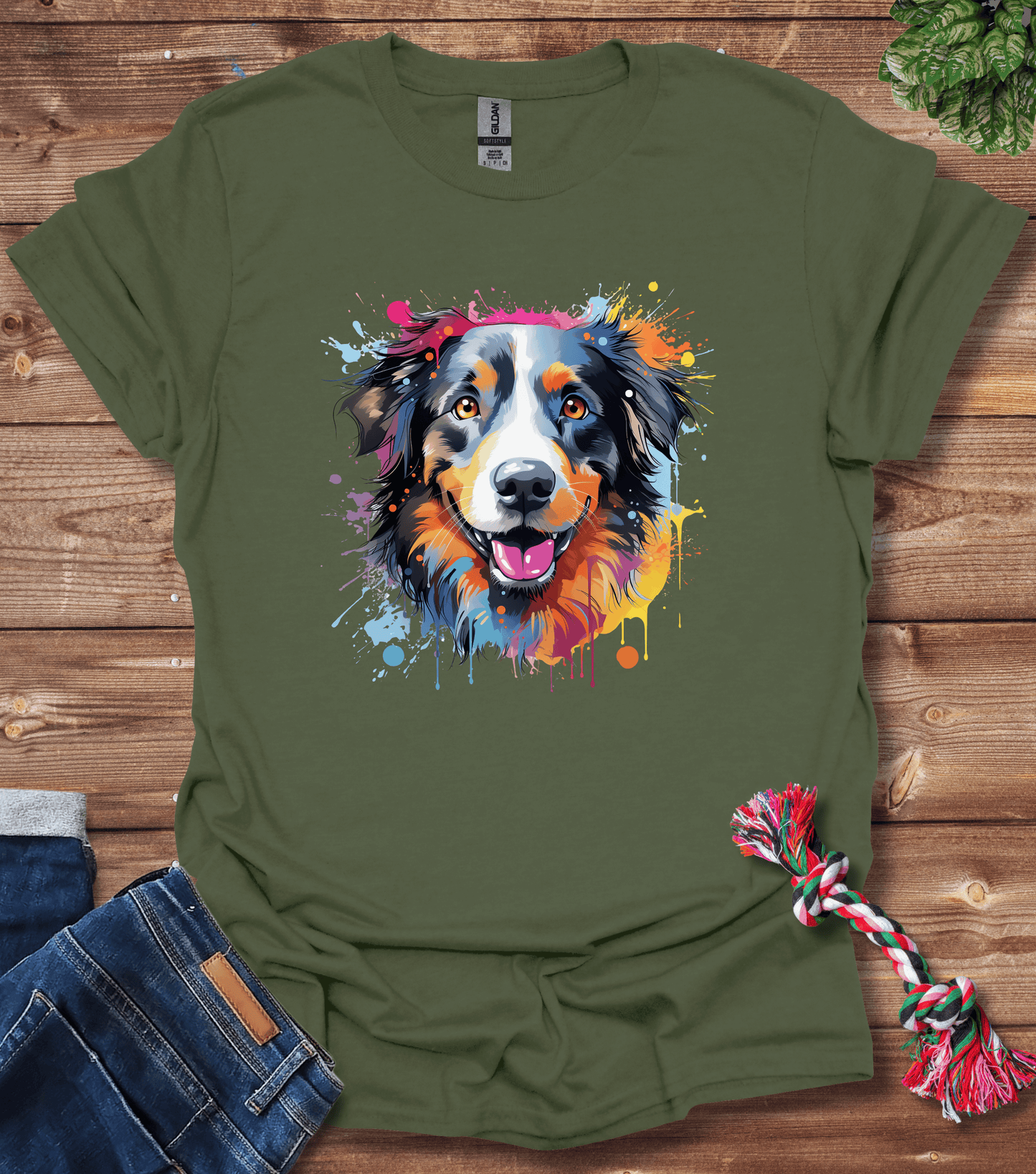 Color Splash Dog - Fourth T-Shirt