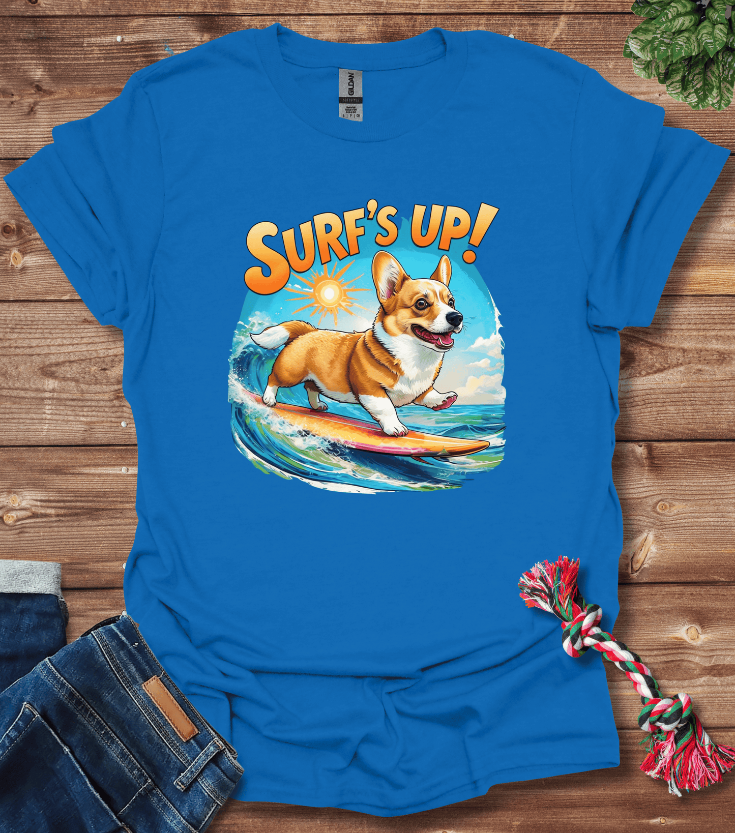 Corgi Surfs Up T-Shirt