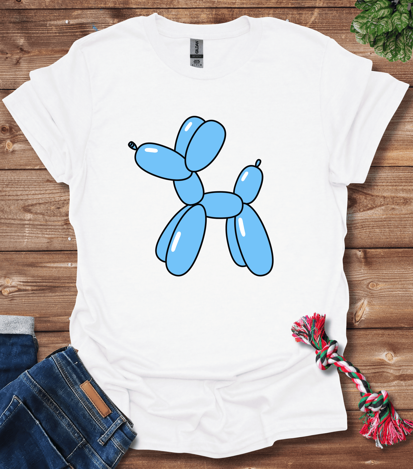 Blue Ballon Dog T-Shirt