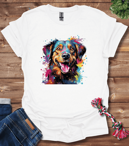 Color Splash Dog - First T-Shirt