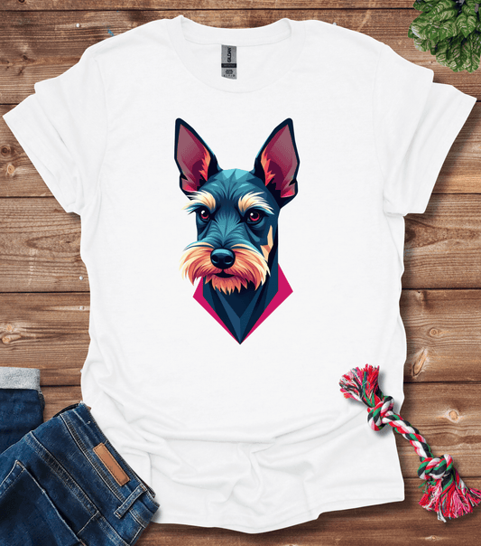 Geometric Schnauzer T-Shirt