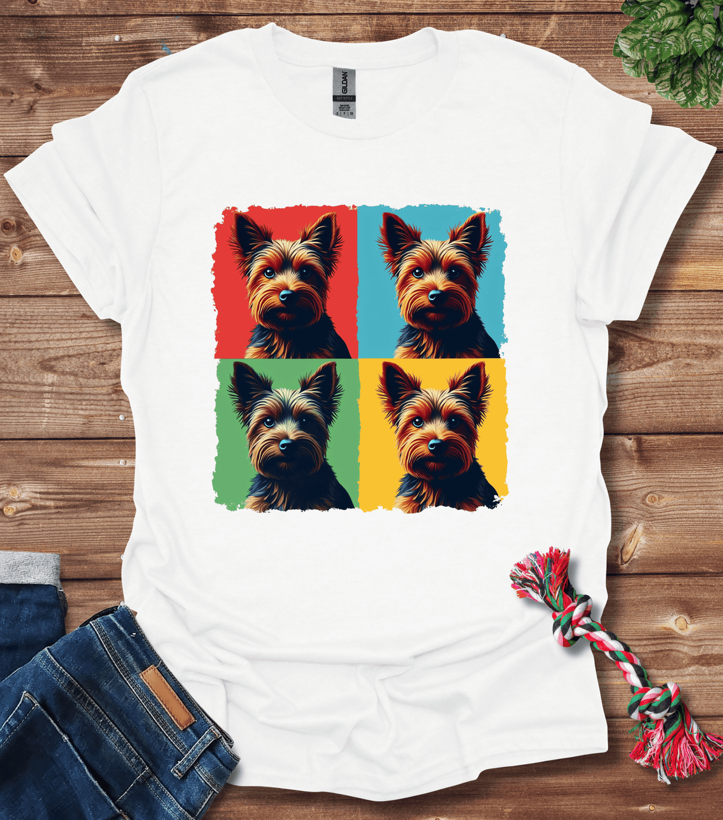 Colorful Yorkie T-Shirt