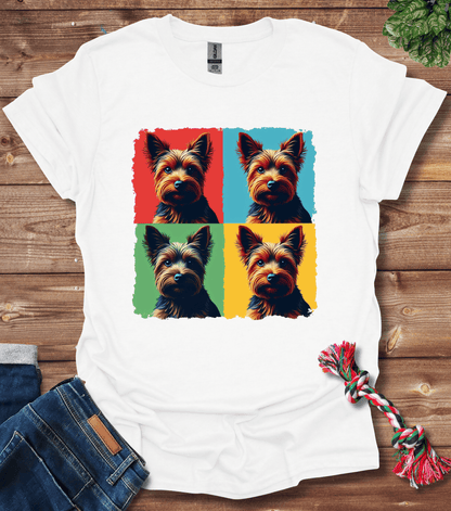 Colorful Yorkie T-Shirt