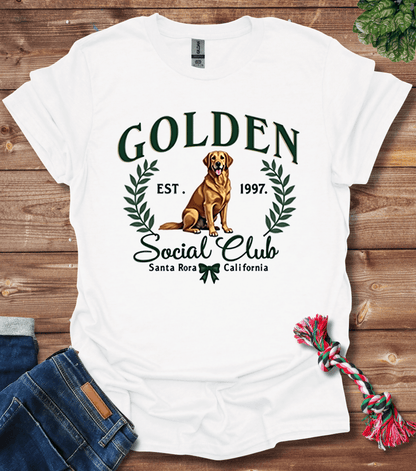 Golden Social Club - Golden Retriever T-Shirt
