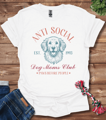 Anti Social Dog Moms Club Est 1993 T-Shirt